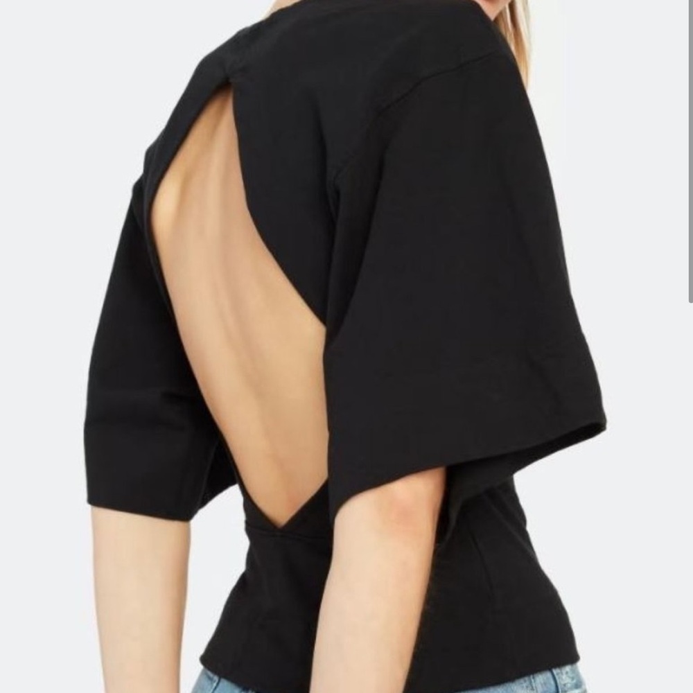 Cut out back crop top